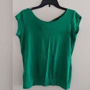 Women's Green Open Back Top